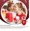INF Stříbrné náušnice sobí k Vánocům - stříbrná/červená Náhled obrázku produktu 2