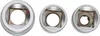 Three socket wrenches of different sizes are arranged in a row on a white background. Anteprima dell’immagine prodotto
