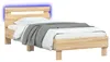 vidaXL bedframes met LED-verlichting, Sonoma-eikenfineer, Productafbeelding-voorbeeld 1