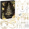 Schmuck-Adventskalender 2026, 24 Teile, Schwarz-Gold Voir les images du produit