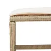15-tlg. Garten-Essgruppe mit Kissen Beige Poly Rattan Produktbild-Vorschau 9