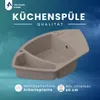 VBChome Spülbecken 90x54x19 cm Beige Granit 1,5 Becken Produktbild-Vorschau 4