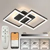 Lampada da soffitto a LED, nera, 65 cm, moderna lampada di Anteprima dell’immagine prodotto 1