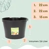 4er Set Fallrohr Blumentopf Fallrohr Blumentopf für Produktbild-Vorschau 2