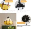 lampa wisząca "LIVIA" z żółtą mozaiką kwiatową Ø20cm - Podgląd zdjęcia produktu 4