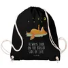 Mr. & Mrs. Panda gym tasche Fuchs Sterne - Schwarz - Produktbild-Vorschau 3