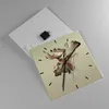 Wanduhr - Quadrat - Glasuhr - Elch Abstraktion - 40x40cm - Produktbild-Vorschau 2