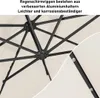 Izrielar slunečník 3,5 m béžový s LED osvětlením, zahradní Náhled obrázku produktu 4