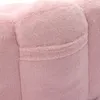Puf Lotus 110 x 110 cm – kompaktowa sofa w kolorze różowym, Podgląd zdjęcia produktu 4