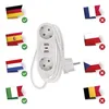 Steckdosenleiste – 2 Steckdosen+2×USB A+1×USB C, 1,5m, 1,5mm2, weiss Produktbild-Vorschau