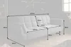 riess-ambiente Retro Schlafsofa BOUTIQUE 213cm grau Samt Produktbild-Vorschau 12