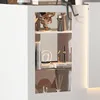 Empfangstheke Weiß 120x100x103cm, Rezeptionstheke mit LED & Produktbild-Vorschau 3