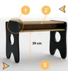 ensemble de meubles noirs pour enfants bureau et chaise, Voir les images du produit 5