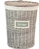 Wäschekorb "Home", Wäschesammler, Wäschepuff, Weide, grau, Produktbild-Vorschau 3