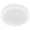 A white, circular LED ceiling light is shown against a white background. Produktbild-Vorschau