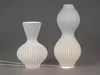 Tischlampe Keramik weiß mit Rillen 20 x 30 cm formano Produktbild-Vorschau 3
