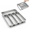 Besteckkasten Edelstahl 35 × 29 × 4 cm, 5 Fächer Náhľad obrázku produktu