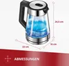 Elektrischer Wasserkocher mit Temperaturregelung und Glas Produktbild-Vorschau 7