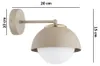 KAR-LIGHTING Wandleuchte 1-flammig Beige – Cosmo Ecru Produktbild-Vorschau 2