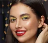 Silvestrovské glamour řasy zlaté třpytky třpytky party Náhled obrázku produktu 1