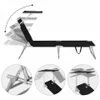 Chaise longue pliable Hawaii Anthracite transat avec Voir les images du produit 2