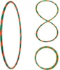 Bunter Hula Hoop Reifen, faltbar, Ø90cm Grün-Orange Produktbild-Vorschau 1