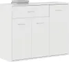 vidaXL Kredens biały wysoki połysk 88×30×70 cm płyta Podgląd zdjęcia produktu 3