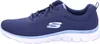 A side view of a blue Skechers sneaker. Voir les images du produit