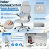 NAIZY Ergonomischer Bürostuhl Grau, Schreibtischstuhl mit Produktbild-Vorschau 7