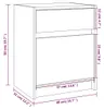 vidaXL Nočná skrinka 40x31x50 cm z masívneho borovicového Náhľad obrázku produktu 8