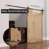 HOMCOM Schiebetüren-Beschlagsatz 180 cm Komplett-Set mit Produktbild-Vorschau 5