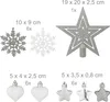 Set da 101 palline natalizie Relaxdays, in plastica, Anteprima dell’immagine prodotto 5