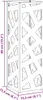 vidaXL Portaombrelli antracite, 15,5 x 15,5 x 49 cm, Anteprima dell’immagine prodotto 8
