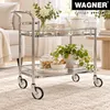 Schwarzes/chrom 75mm Theewagenrad 35kg Tragfähig Produktbild-Vorschau 3