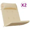 Cuscini Adirondack 2 pezzi. Tessuto Oxford beige Anteprima dell’immagine prodotto 1