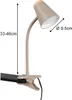 2er SET LED Klemmlampen Beige mit Holzoptik, Leselampen Produktbild-Vorschau 4