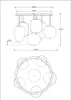 Globo Lighting Deckenleuchte Metall messingfarben matt, 6x Produktbild-Vorschau 4