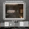Puluomis Badspiegel 100x80 beschlagfrei mit 3 Farbe Produktbild-Vorschau 5