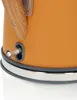A close-up shot of the base of an orange kettle, showing a water level indicator and a metallic trim. Podgląd zdjęcia produktu