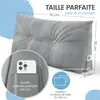 ELONEO Coussin dorsal largeur 70 cm, coussin en forme de Voir les images du produit 3