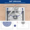 360° Schwenkbar Hochdruck Küchenarmatur Edelstahl Produktbild-Vorschau 8