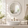 Wandspiegel Oval Bad Spiegel Romantik Badspiegel Weiß Produktbild-Vorschau 14