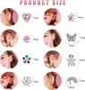 JeweBella Mädchen Ohrclips Set Herz Blumen Regenbogen Produktbild-Vorschau 3