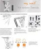 A collage of images and text describing a TV ceiling mount. Anteprima dell’immagine prodotto