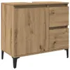 vidaXL Waschbeckenunterschrank Artisan-Eiche 65x33x60 cm Produktbild-Vorschau 1