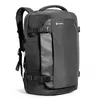 A black tomtoc backpack is shown against a white background. Produktbild-Vorschau