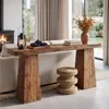 Console tafel van massief hout, 160 cm, salontafel voor Productafbeelding-voorbeeld 9