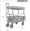 AREBOS Bollerwagen Faltbar mit Dach Grau | mit Netz- & Produktbild-Vorschau 7