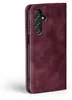 A close-up side view of a burgundy flip phone case for a Samsung Galaxy A05s. Produktbild-Vorschau
