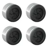 Set di 4 portasciugamani in acciaio inox, nero, autoadesivi Anteprima dell’immagine prodotto 1